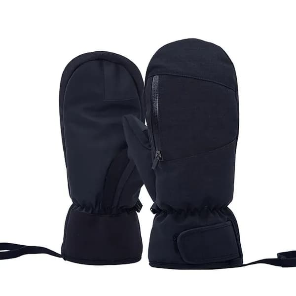 Водонепроницаемые лыжные перчатки с сенсорным экраном-L-черный