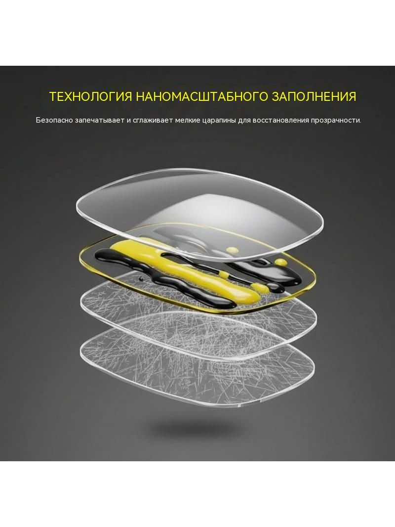 Решение для ремонта царапин на стекле