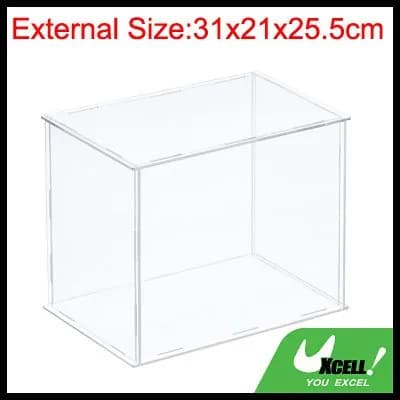 Витрина UXcell 31x21x25.5см акриловая прозрачная для коллекций