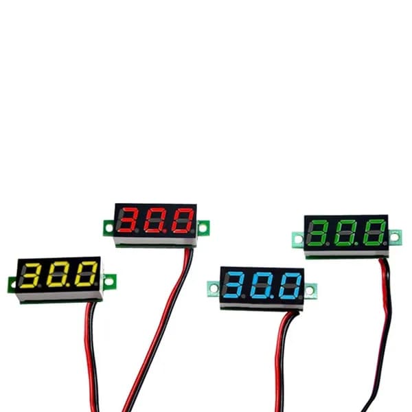 0,28-дюймовый светодиодный цифровой вольтметр Minimun DC2.5-40V с обратным подключением для защиты