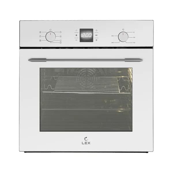 Духовой шкаф электрический Lex EDM 076 WH, класс энергопотребления А, 60 см, 60 л, гриль и конвекция, электронный таймер, белый