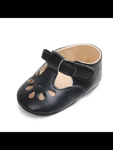 Детские пинетки для девочки, 7-12 месяцев, Model 2 Black