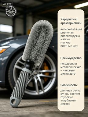 Щетка автомобильная, длина: 25 см