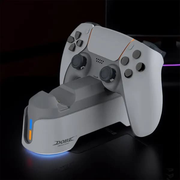 Док-станция для зарядки двух контроллеров PS5 с LED индикацией