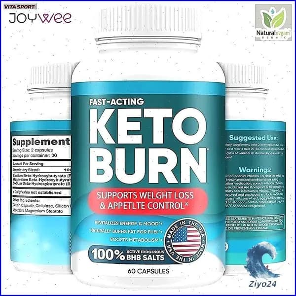 Эксклюзивные капсулы Keto BHB 60 шт для контроля аппетита и ускоренного жиросжигания CO879