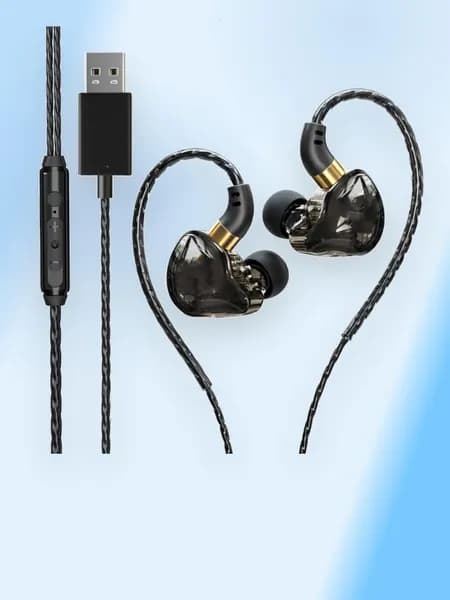 Наушники 3.5 мм/Type C/USB с микрофоном для ПК, компьютера, USB-порт