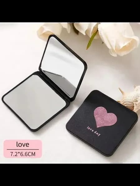 Зеркало складное Love, 7.2*6.6 см