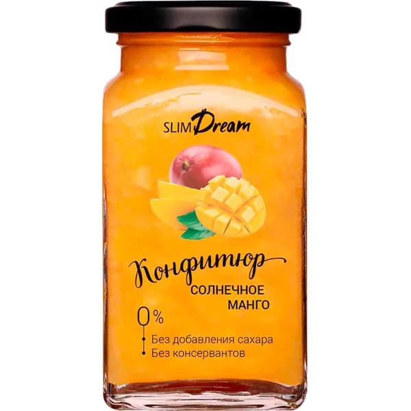 Конфитюр SLIMDREAM из манго без сахара, 300г