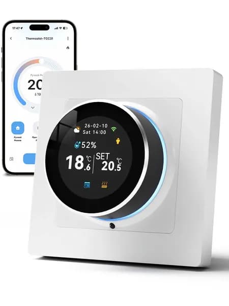 Термостат/Терморегулятор Beok WIFI для газового котла с сухим контактом,TCC31-WIFI-WPB