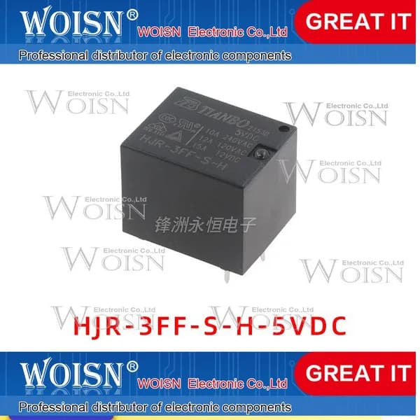 2шт./лот HJR-3FF-S-H-5VDC реле