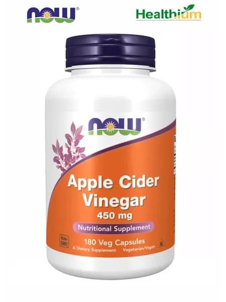 NOW Apple Cider Vinegar 450мг 180 капсул Нау яблочный уксус капсулы