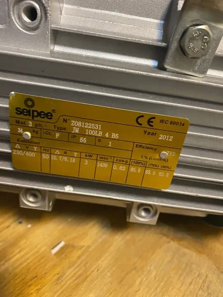 Seipee JM 100LB 4 B5 (3/1500) Электродвигатель