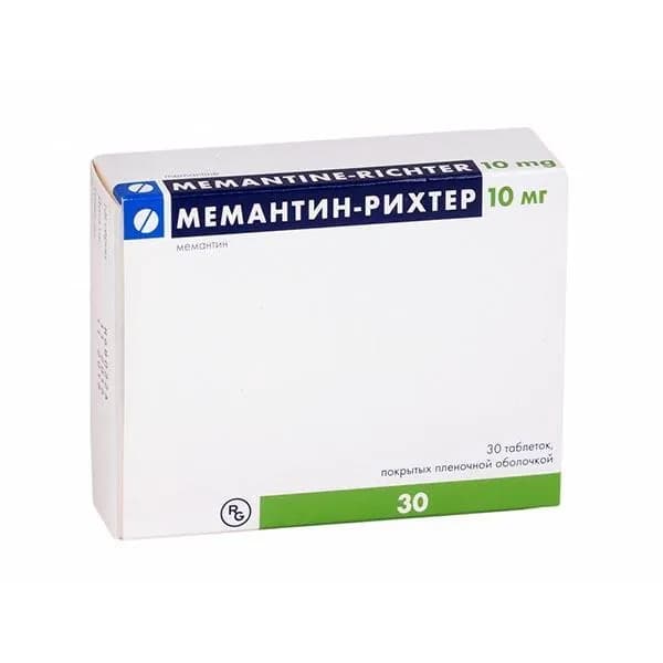 Мемантин-Рихтер таблетки п/о плен. 10мг 30шт