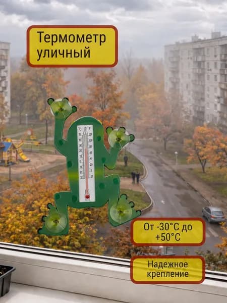 Термометр уличный, Park, "Лягушка"