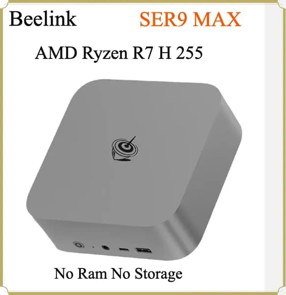 Beelink Мини-ПК (AMD Ryzen 7 H 255, RAM Отсутствует, ), серый
