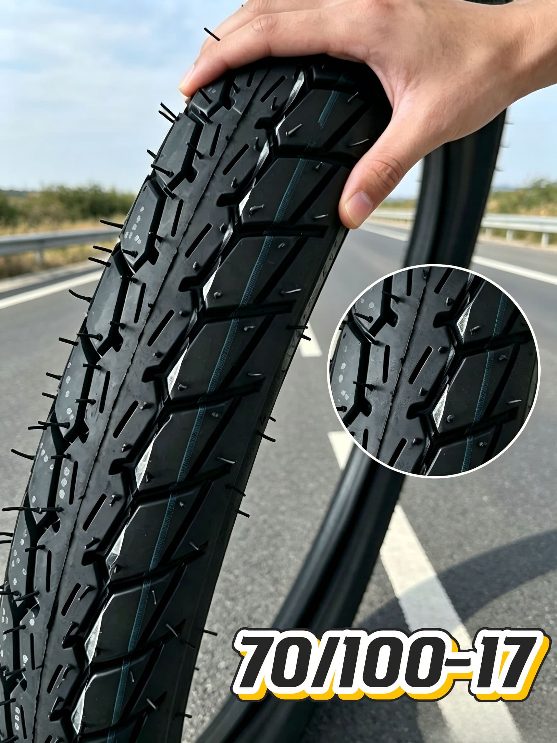 Мотошина 70/100-17 для повседневных поездок Мотошины  70/100 R17