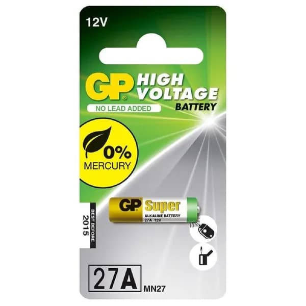 Батарейки GP A27 12В 1 шт.