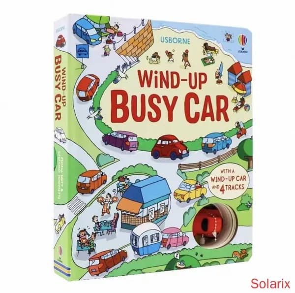 Usborne Wind-up: Интерактивная книга с механической моделью транспорта(Печатная книга)