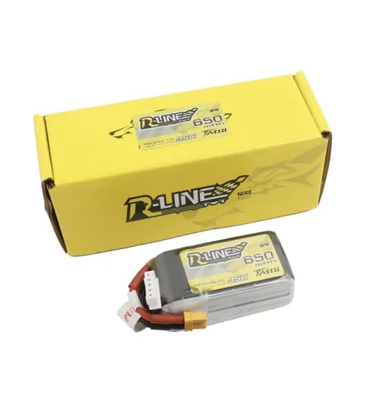 Аккумулятор для FPV дронов Tattu R-Line V1.0 650мАч 4S 95C LiPo (XT30)