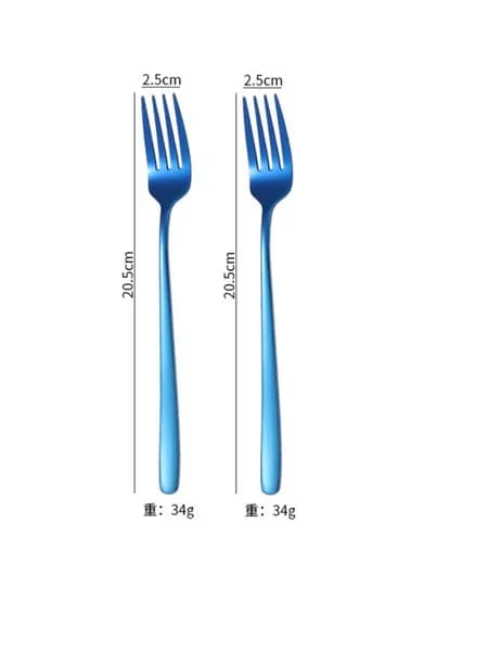 Вилка для мяса 2 предм. синий