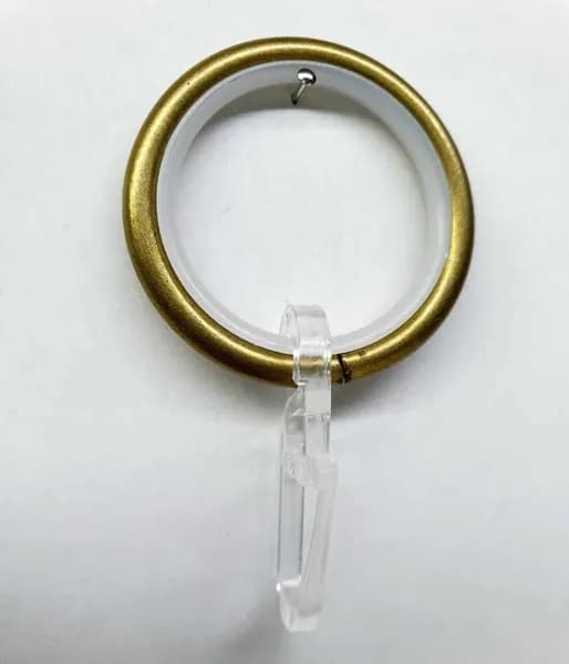 Кольцо бесшумное с крючком для штор -10 штук.