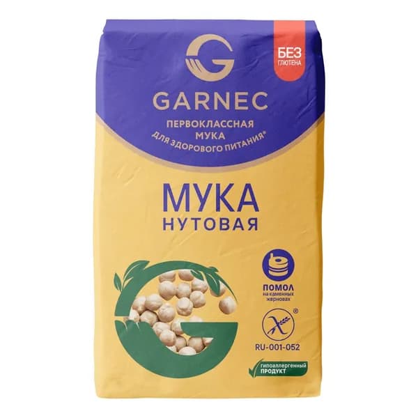 Мука нутовая Garnec без глютена 400 г