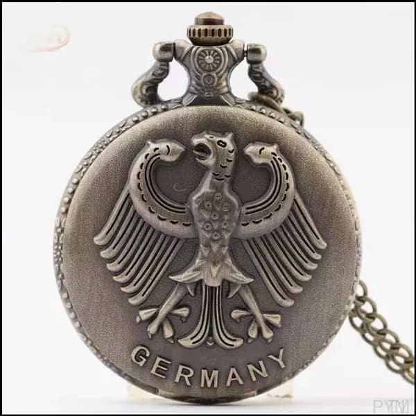 Винтажные карманные часы с орлом (Германия) ретро-механизм, подарок коллекционеру, стиль рейхс