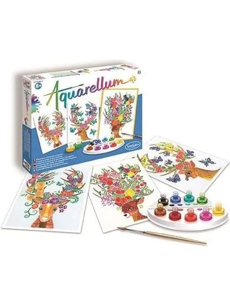 Sentosphere Aquarellum geant Enchantete Hirsche Набор для рисования, росписи