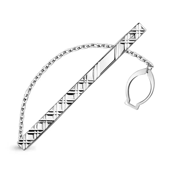 Серебряный зажим для галстука DIAMANT-ONLINE 925 пробы