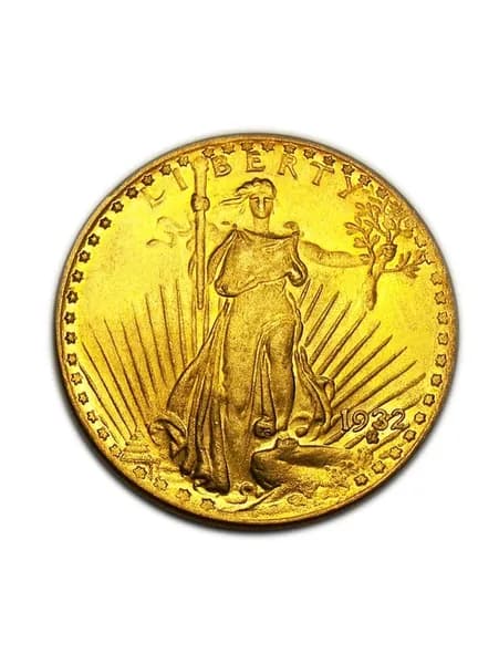 Золотая монета Liberty 20 долларов 1932 года США копия