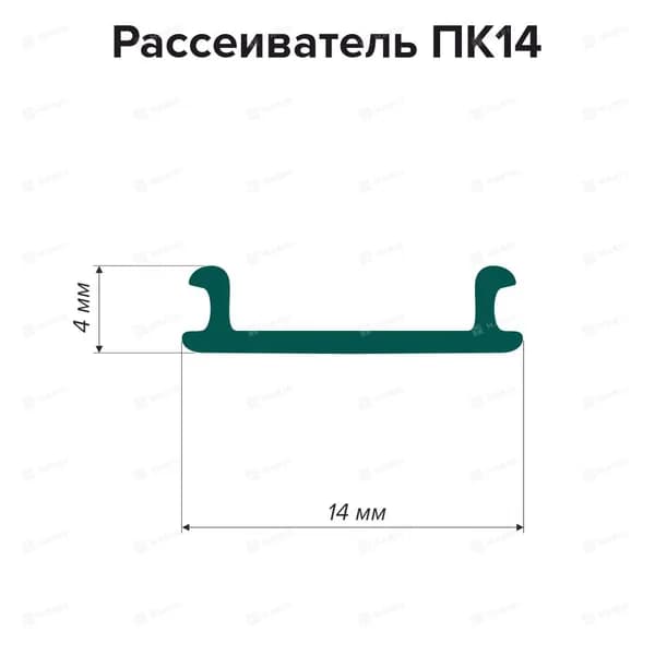 Светорассеивающая вставка для профиля ПК-14, 2 метра
