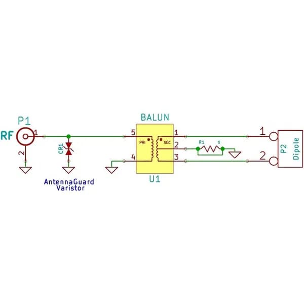 Миниатюрный 1:9HF антенна Balun