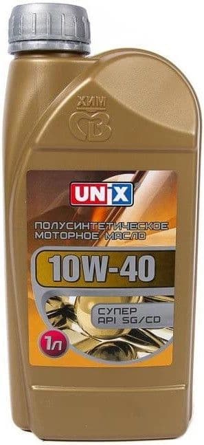 Unix 10W-40 Масло моторное, Полусинтетическое, 1 л