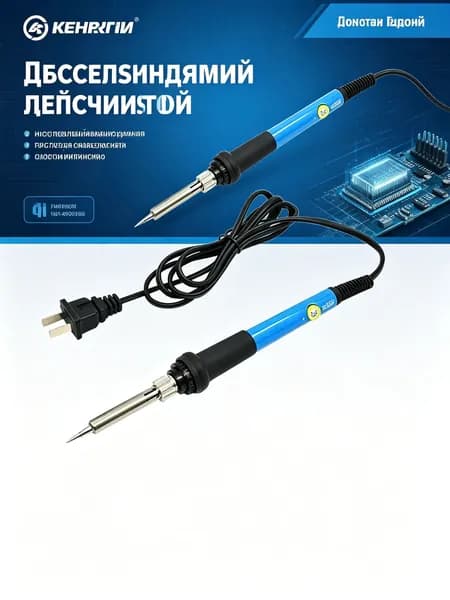 HIBIBUD Пирографическая ручка с регулировкой температуры 200 450 C, паяльник для выжигания по дереву 60Вт.