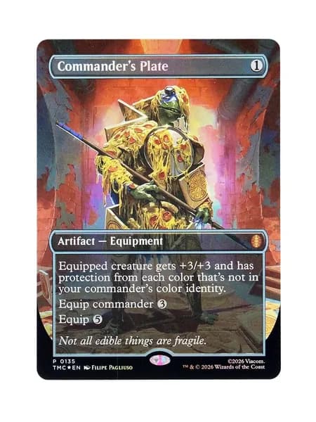 Фольгированная (Foil) прокси-карта TCG/MTG Proxy: Commander's Plate #135