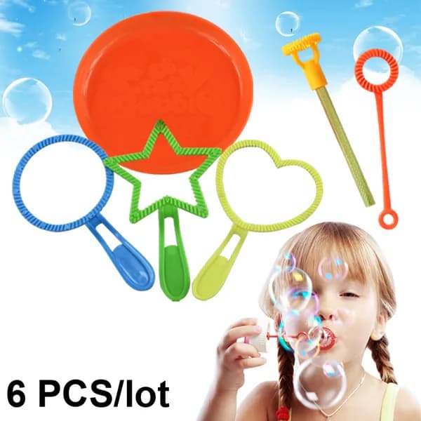 Набор для выдувания мыльных пузырей "Bubble Fun" / Детский набор для пузырей, палочки для выдувания, развивающие игрушки для улицы