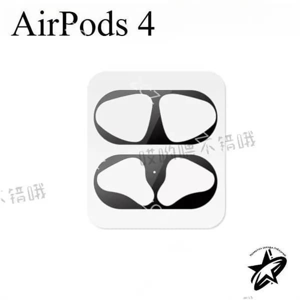 Защитная пленка для AirPods 4 / наклейка для кейса Аирподс 4 / защита от пыли