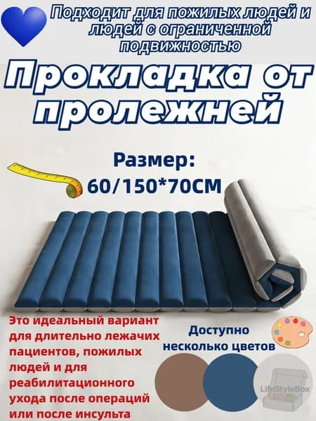 Ортопедический противопролежневый матрас для лежачих больных, бес пружинный, с эффектом памяти, вентилируемый