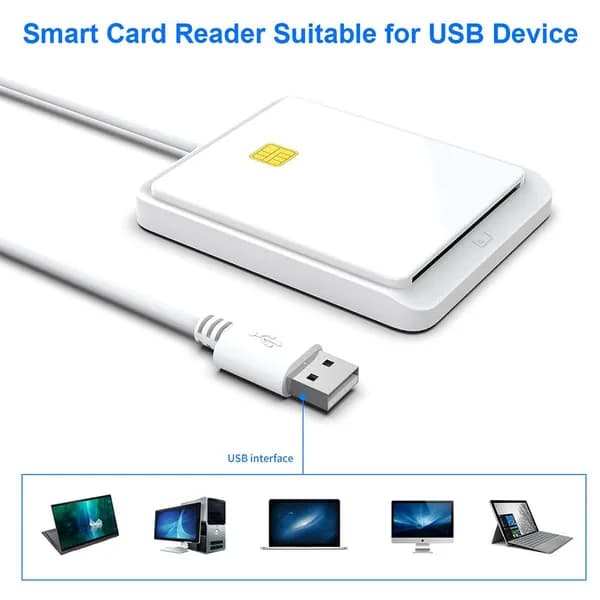 Умный считыватель CR317 для смарт-карт и SIM-карт с USB 2.0