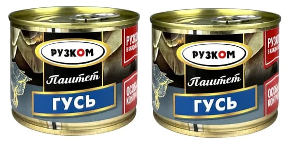 Рузком Паштет Печеночный, Гусь, 180 г , 2 шт