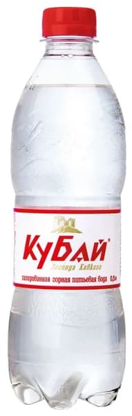 Вода минеральная питьевая Кубай газированная, ПЭТ (0,5л*12шт)