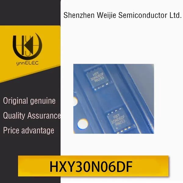 HXY30N06DFDFN8-3X3 N-канальный 60 В 30 А MOSFET чип шелкография 30N06DF