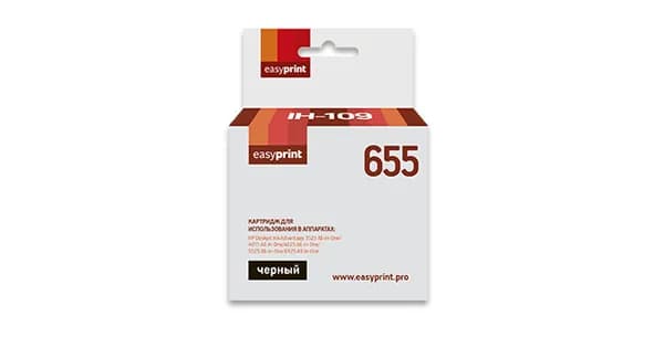 Струйный картридж EasyPrint IH-109 для HP Deskjet Ink Advantage 3525, 4625, 6525, черный