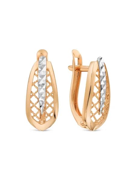 Серьги женские серебряные 925 пробы, KARATOV