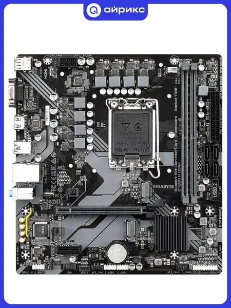 Материнская плата GIGABYTE B760M H DDR4 (LGA 1700, Intel B760 Express, DDR4, 64 Гб), B760M H DDR4