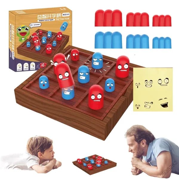 Настольная игра крестики нолики - "матрешка" Три в ряд / Tic Tac Toe