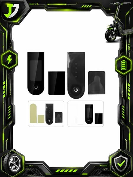 Защитный кейс для Xiaomi M365 Pro, пластик, 13.3*6.6 см, 25 г, чёрный, 2*липучка, защита от царапин