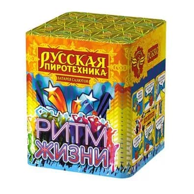 Батарея салютов Русская пиротехника Ритм жизни РС6310 16 х 0,8"