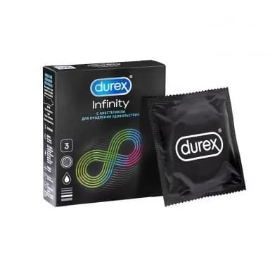 Презервативы Durex Infinity (гладкие с анестетиком), №3