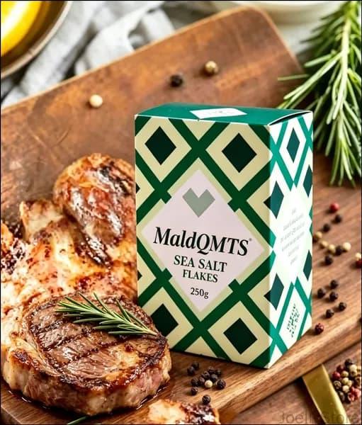 Хлопья морской соли Maldqmts, поваренная соль, 250 г